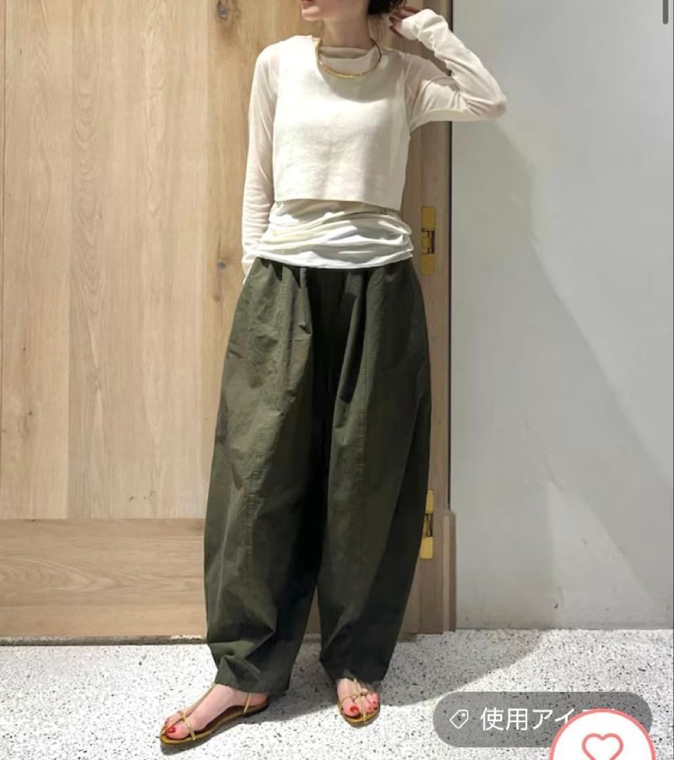 カレンソロジー　コットンリネンドロストパンツ