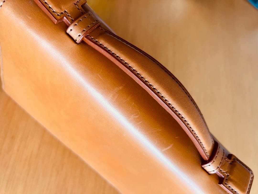 土屋鞄　ミニバッグ　ブラウンレザー ビジネスバッグ　希少品