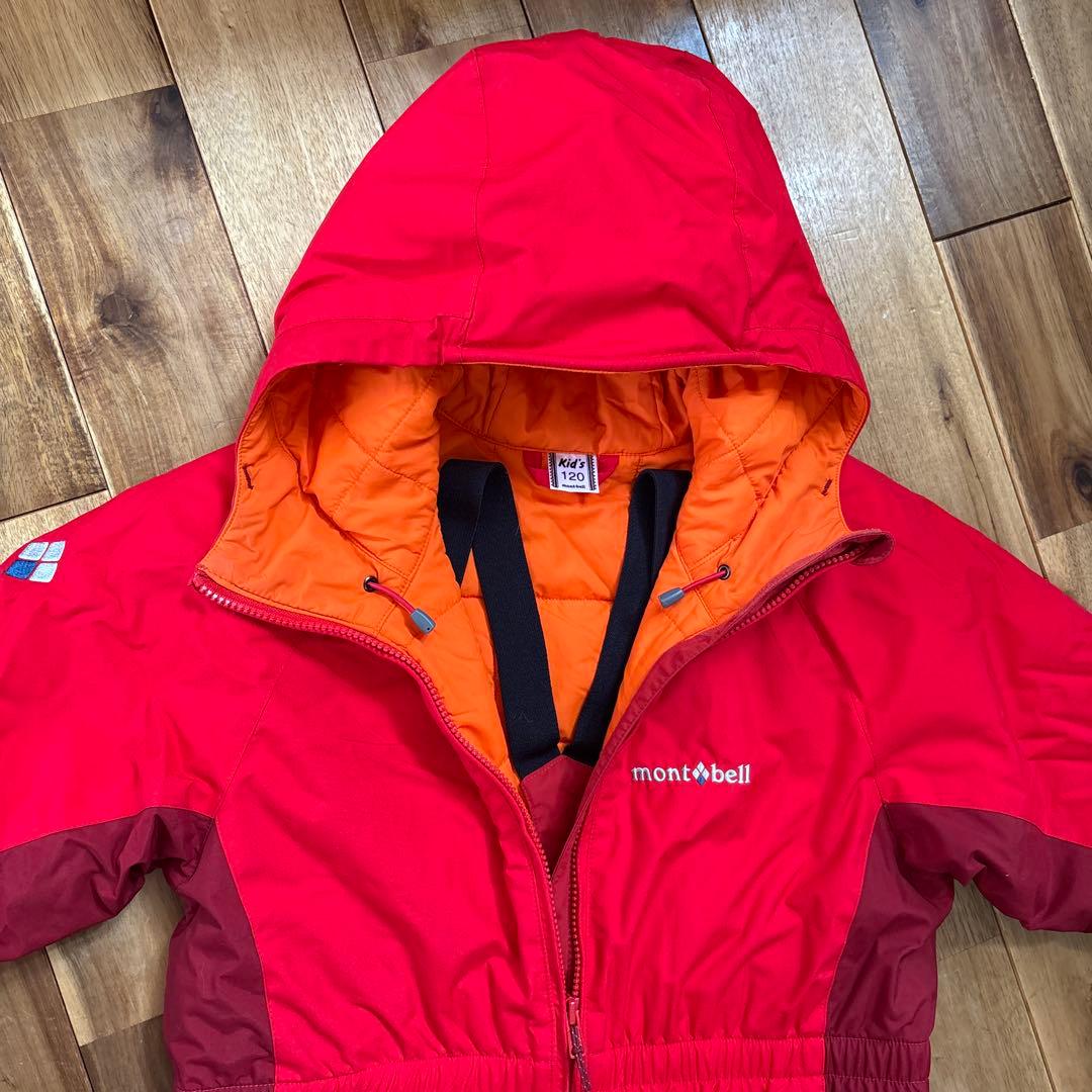 mont-bell スキーウェア レッド つなぎ　120