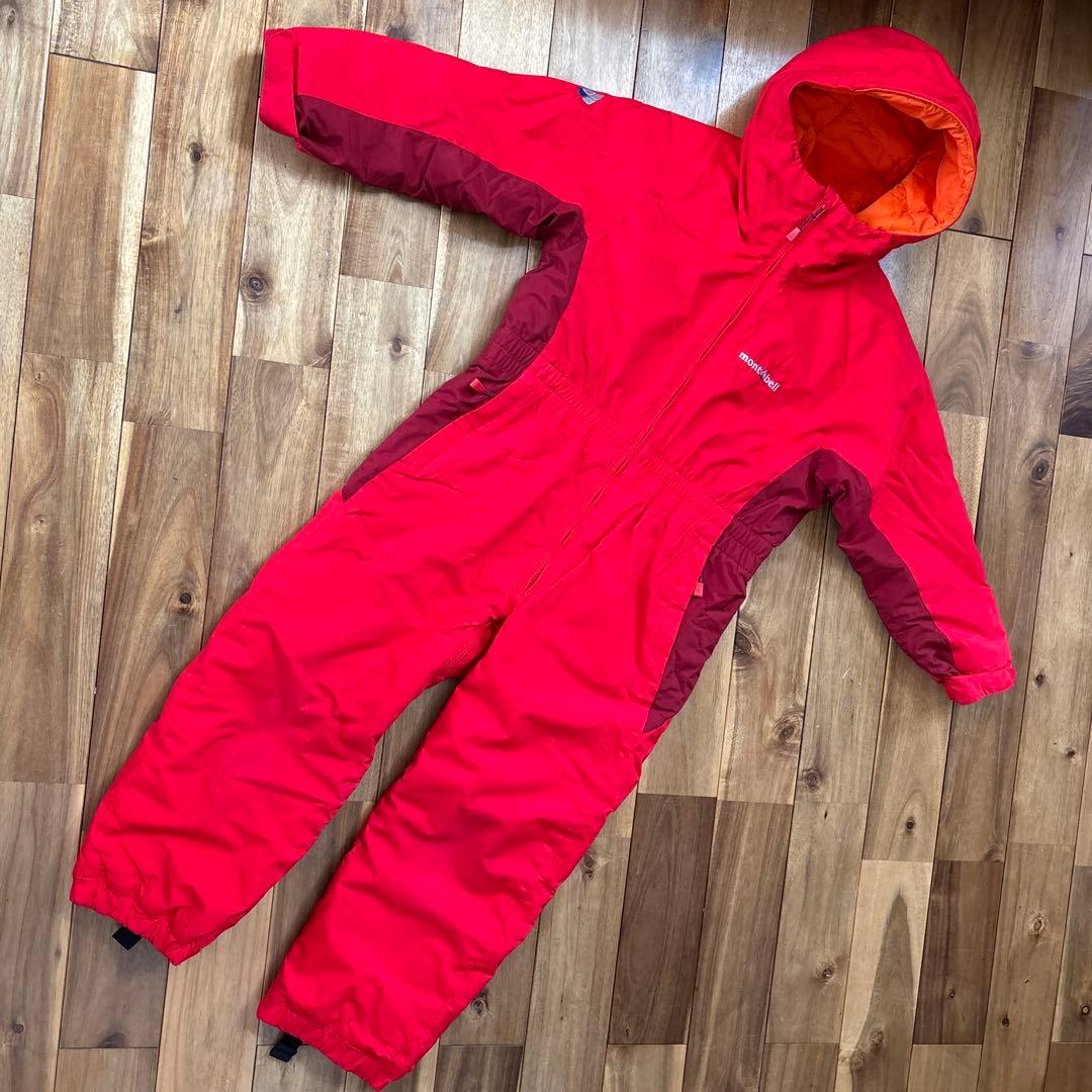 mont-bell スキーウェア レッド つなぎ　120