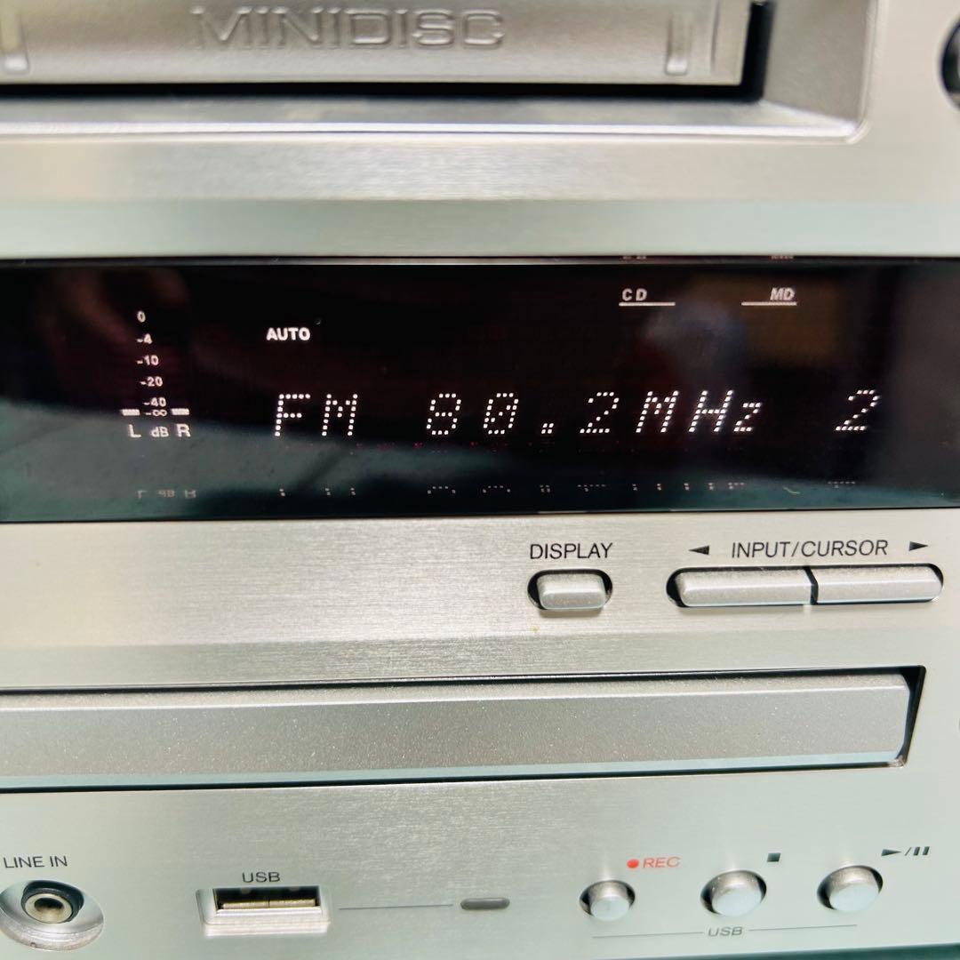 オンキョー　ONKYO X-N7SX MDコンポ　リモコン　説明書付き　美品