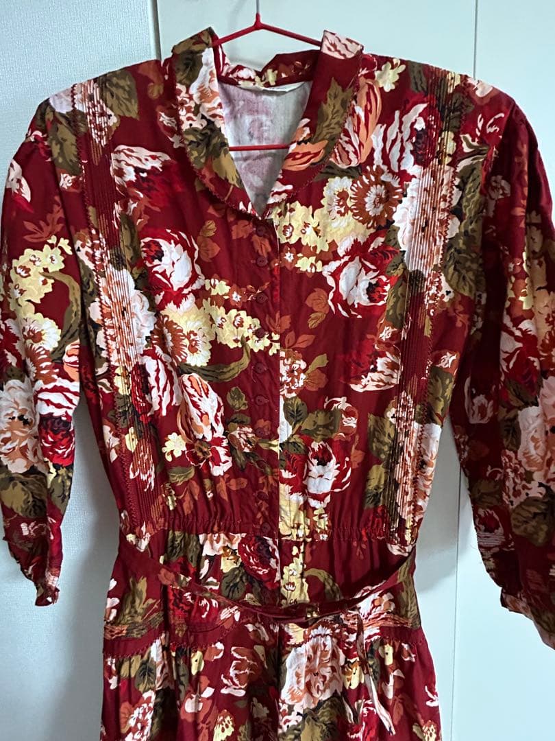 ピンクハウスPINKHOUSE インゲボルグ　花柄ロングワンピース