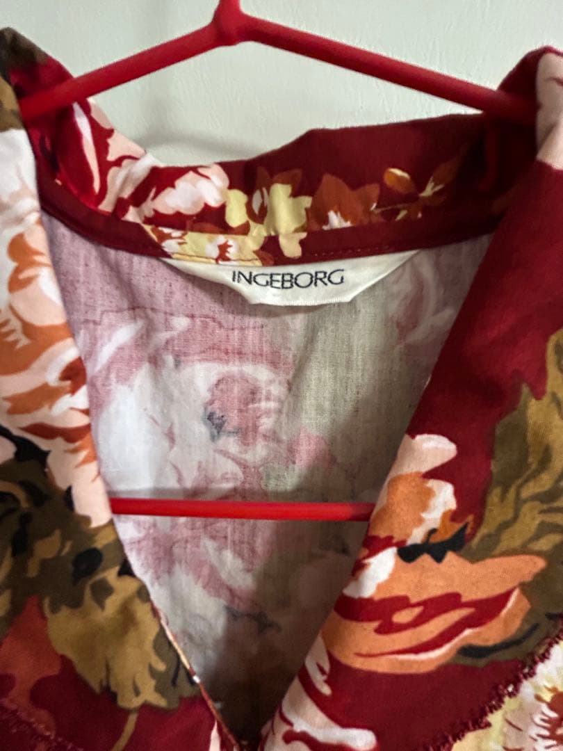 ピンクハウスPINKHOUSE インゲボルグ　花柄ロングワンピース