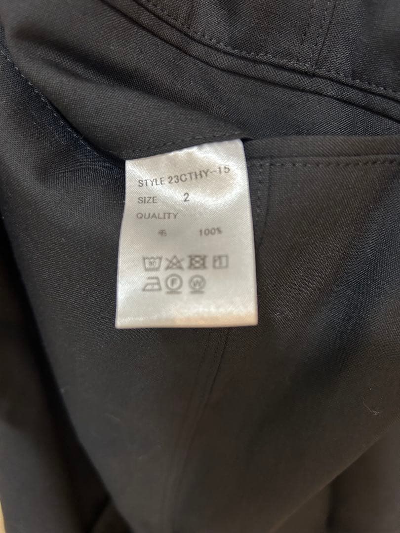 パンツ CTHY TECHWOOL BAGGY SARROUEL SLACKS BL2