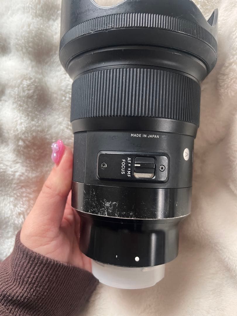 SIGMA 単焦点レンズ 77mm径 花形フード付き