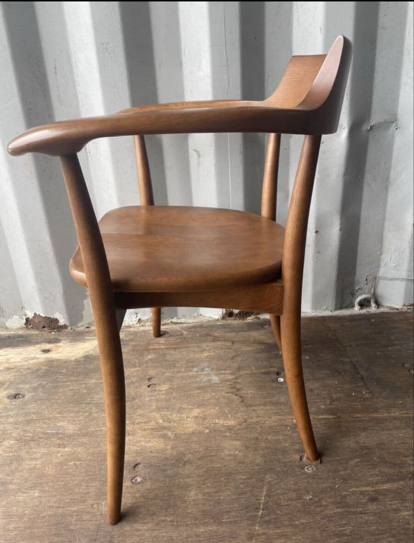 キツツキ飛騨産業 クレセント アームチェア オーク