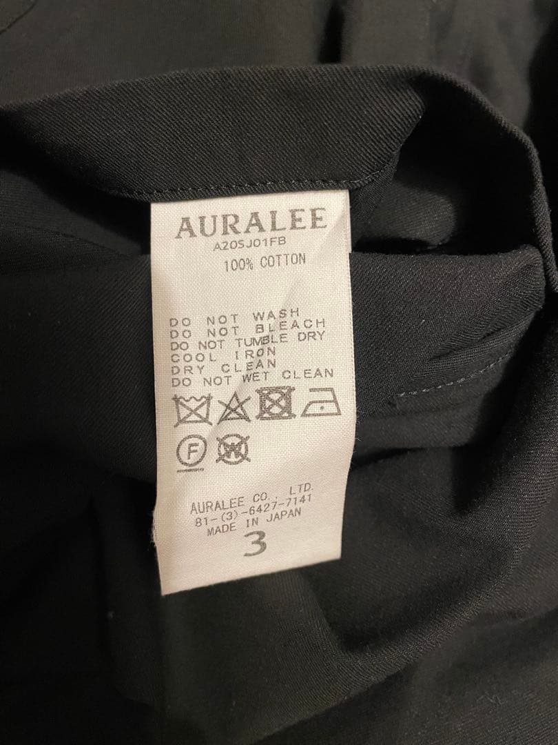 ジャケット・アウター AURALEE FINX HARD TWIST GABARDINE JACKET