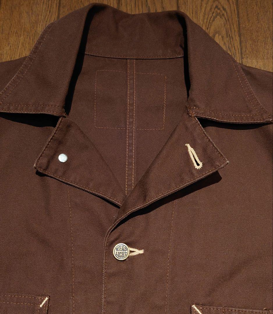 シュガーケーン　HEADLIGHT 　ヘッドライト　ブラウンダックカバーオール