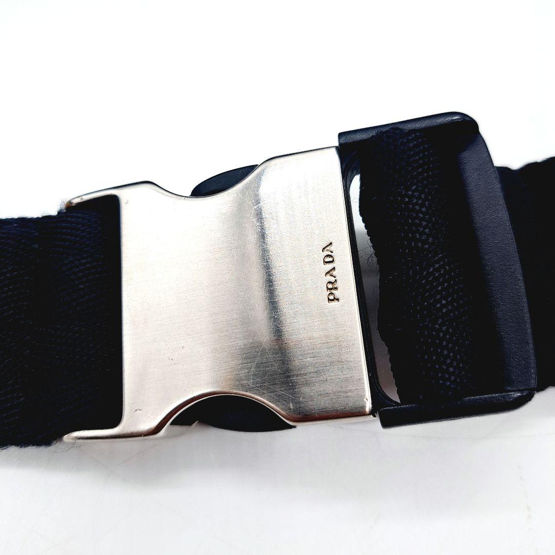 PRADA ウエストポーチ　ボディバッグ 　三角ロゴプレート　ナイロン　ブラック