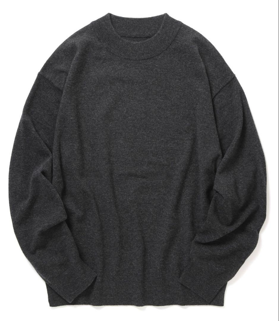 crepusculeクレプスキュールMoc Neck P/O チャコールグレー2