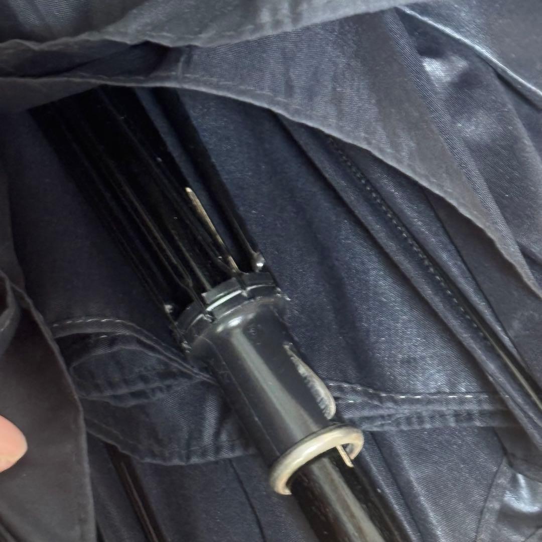 フランス製 マドレーヌヴィオネ　傘　フリル傘　ブラック　雨傘　長傘