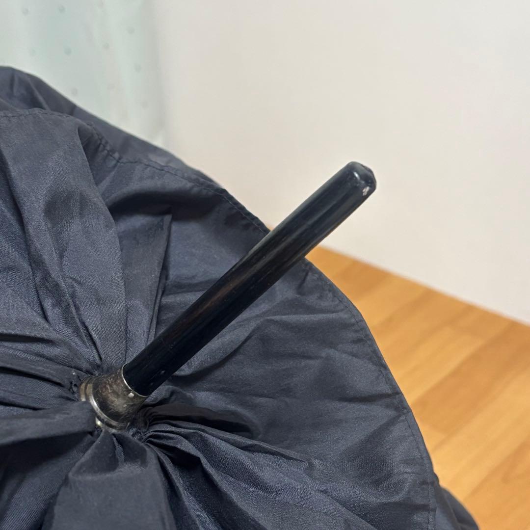 フランス製 マドレーヌヴィオネ　傘　フリル傘　ブラック　雨傘　長傘