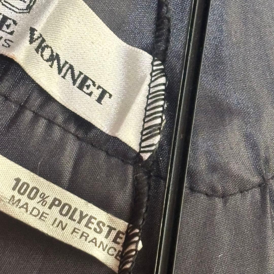 フランス製 マドレーヌヴィオネ　傘　フリル傘　ブラック　雨傘　長傘