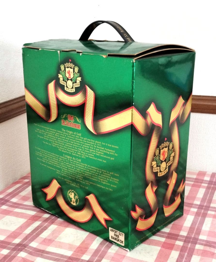 オールド・セント・アンドリュース　ゴルフバック型ケース　スコッチウイスキー