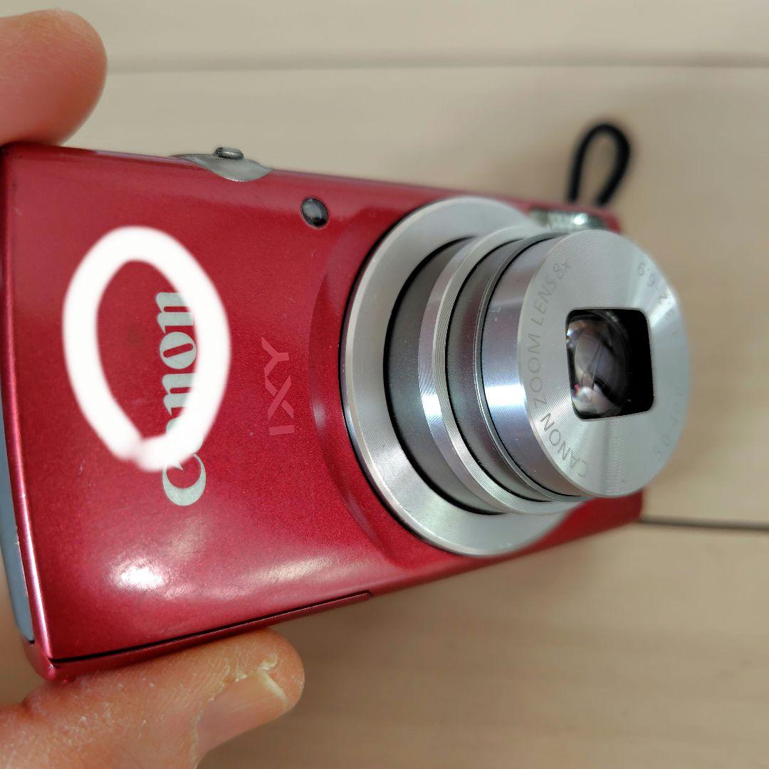 Canon キャノン IXY 200 コンパクトデジタルカメラレッド 充電器付き
