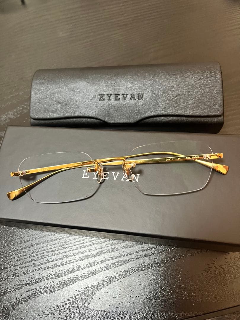 ハ*】様 EYEVAN Grain SUN col. YG/BLU