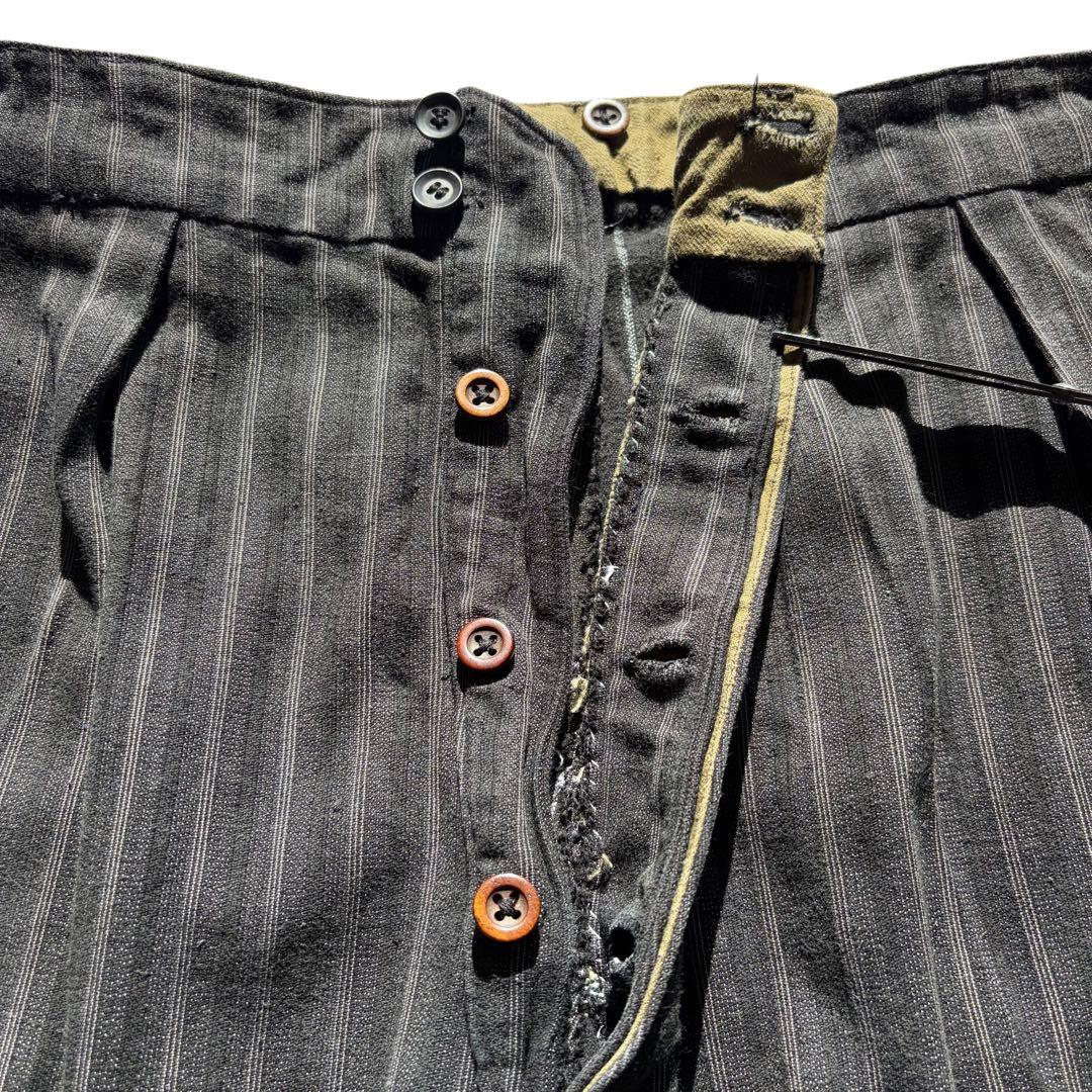 〜60s ヴィンテージ ユーロ ストライプパンツ ツータックパンツ ビンテージ