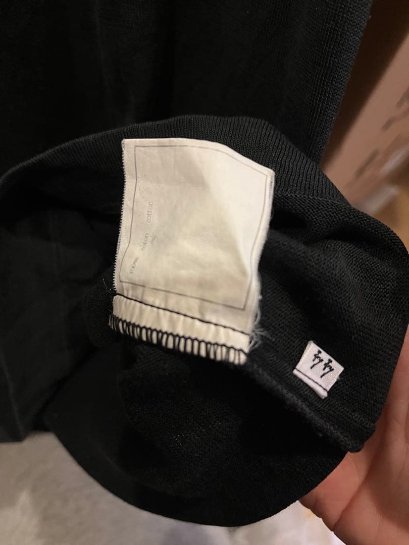 レア　CHANEL ブラック Tシャツ　サマーニット　半袖　ココマーク　44