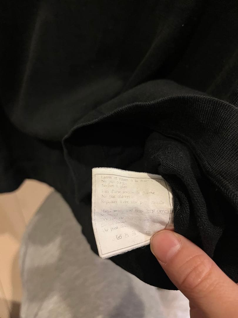 レア　CHANEL ブラック Tシャツ　サマーニット　半袖　ココマーク　44