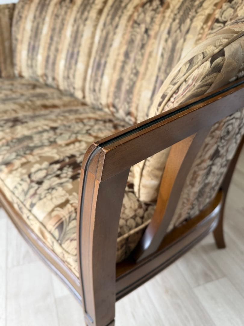 あや　マルニ木工 地中海ロイヤル シャルル アームチェア 2人/3人掛け