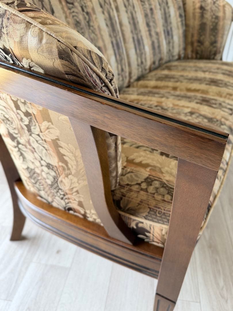 あや　マルニ木工 地中海ロイヤル シャルル アームチェア 2人/3人掛け