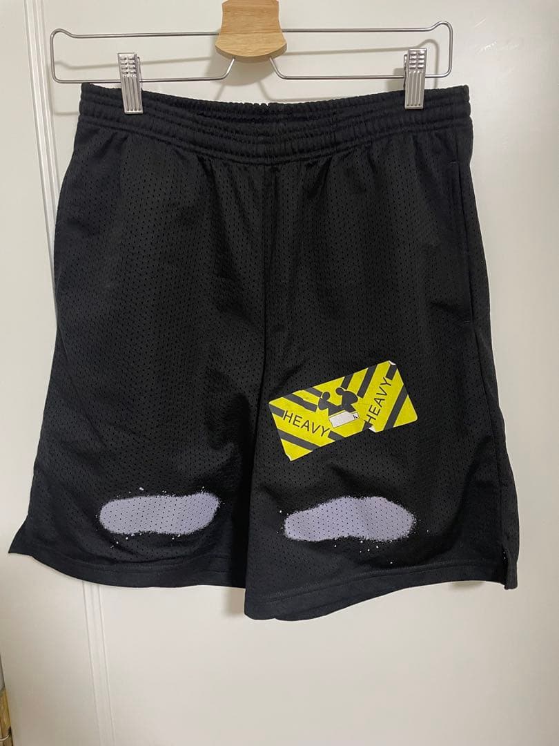 OFF-WHITE メッシュショートパンツ ブラック