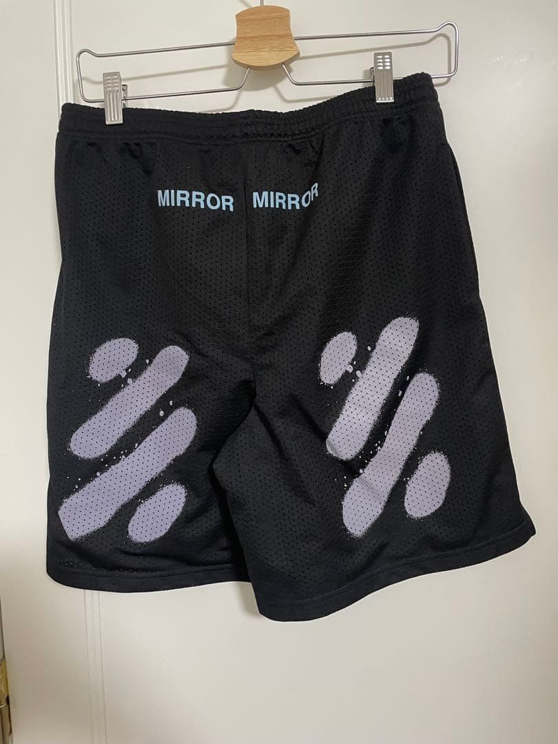 OFF-WHITE メッシュショートパンツ ブラック