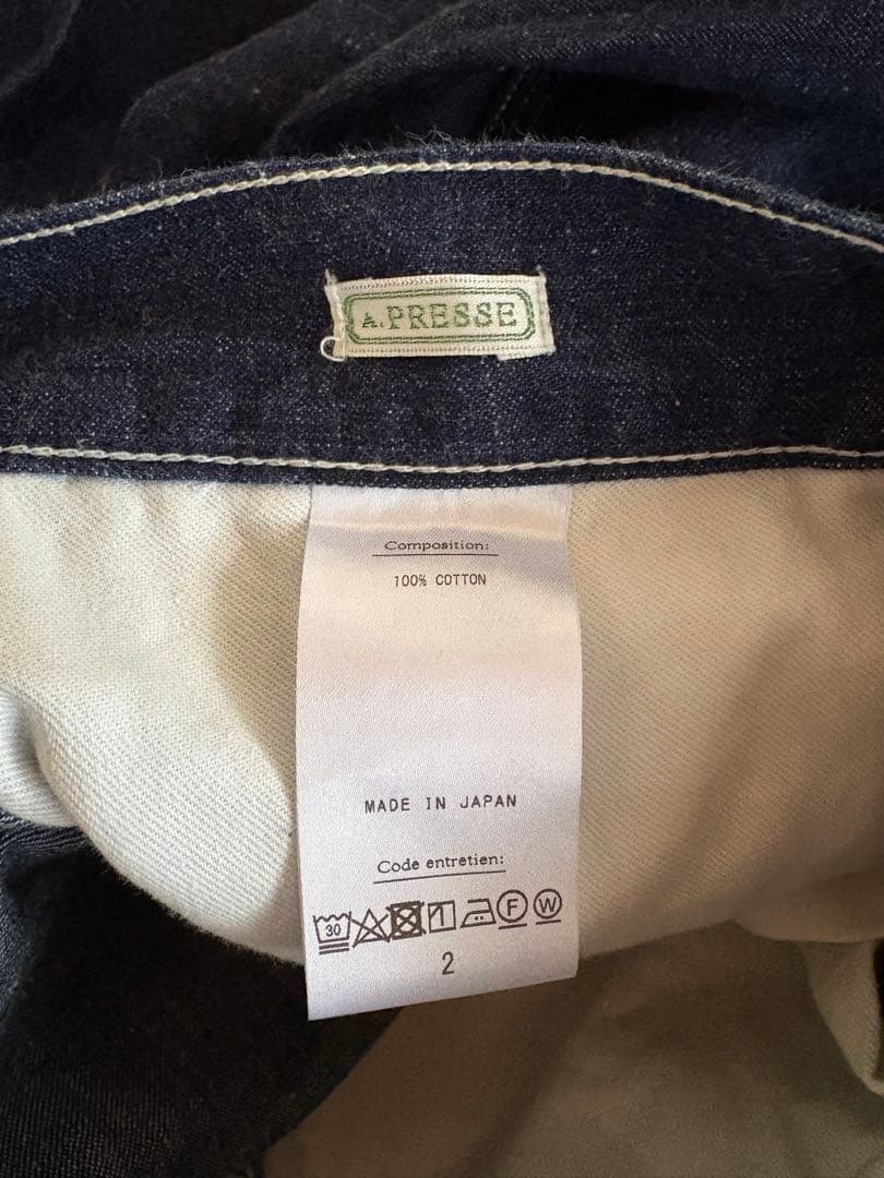 A.PRESSE Military Denim Trousers サイズ2