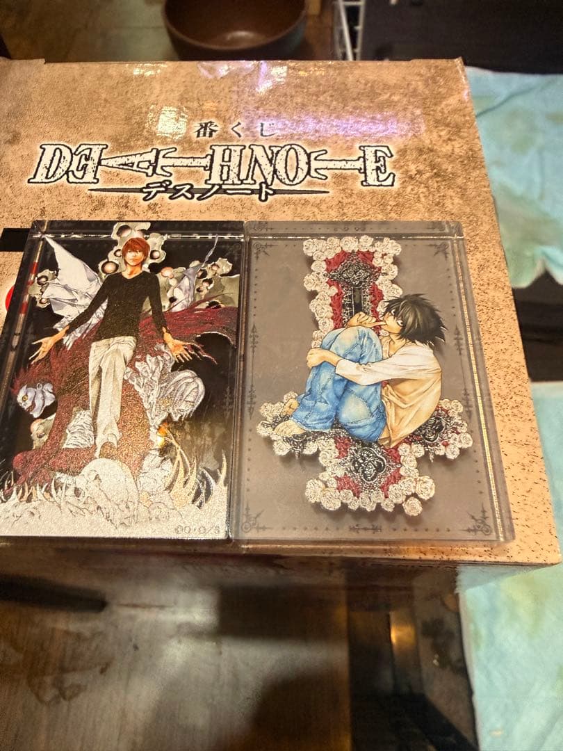 一番くじ　デスノート　A賞夜神月　ラストワン賞　L おまけ　アクリルブロック
