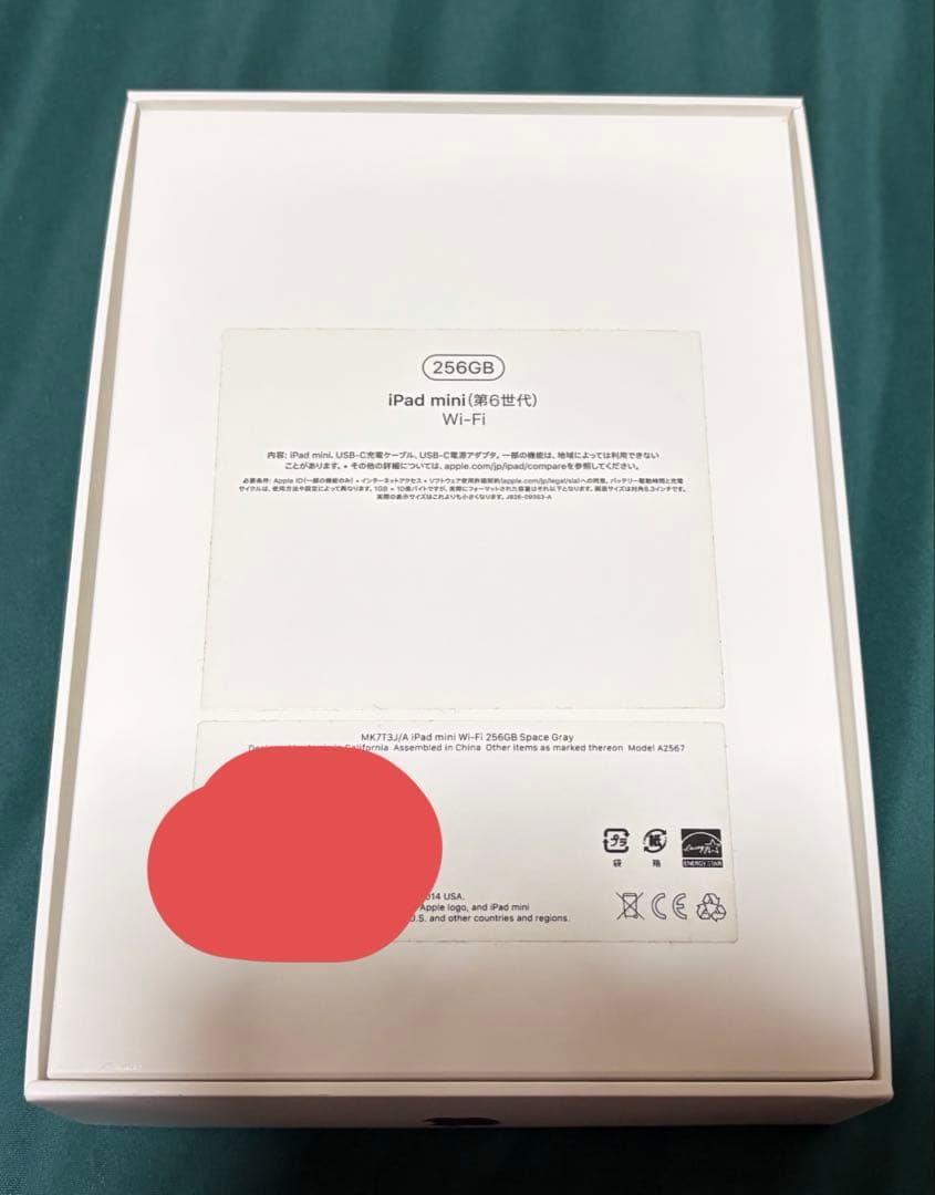 極美品！ipadmini 第6世代 256gb Wi-Fiモデル