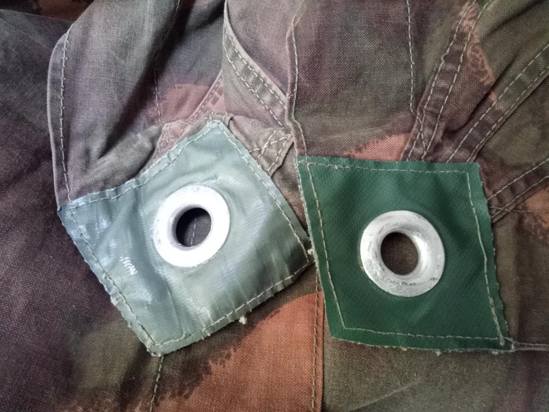 【軍幕】ハンガリー軍　テントシート2枚組　ハリケーン迷彩　希少