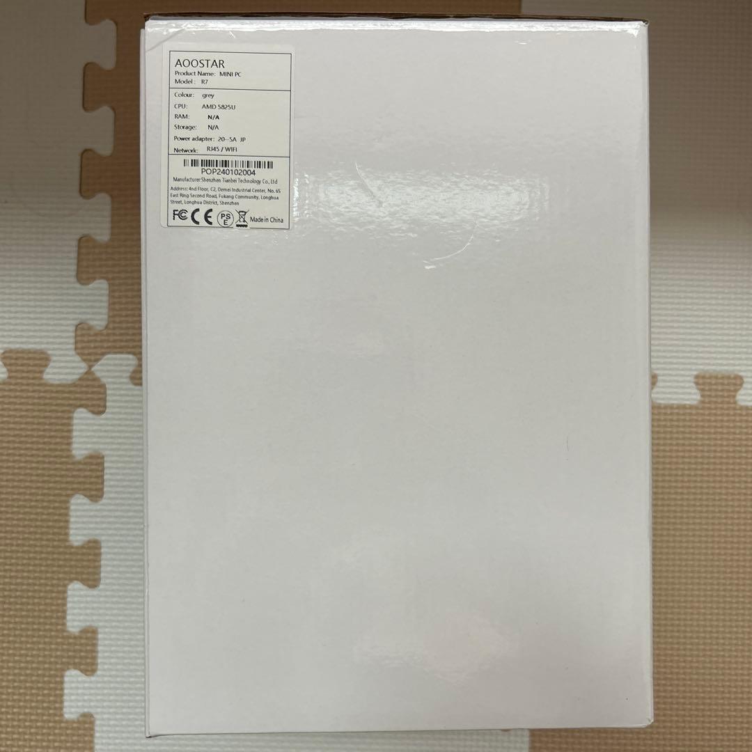 【美品】AOOSTAR R7 Ryzen7 5825u ミニPC