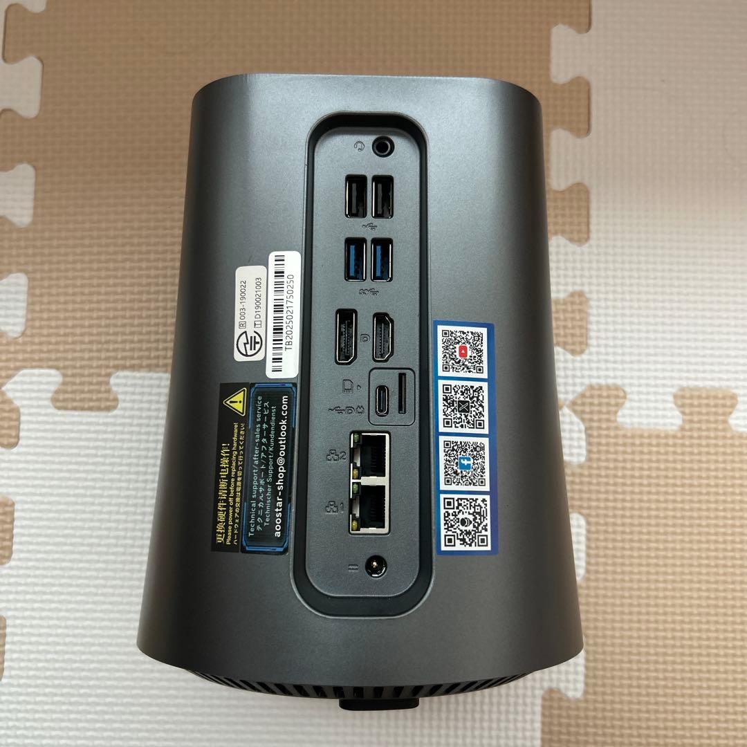【美品】AOOSTAR R7 Ryzen7 5825u ミニPC