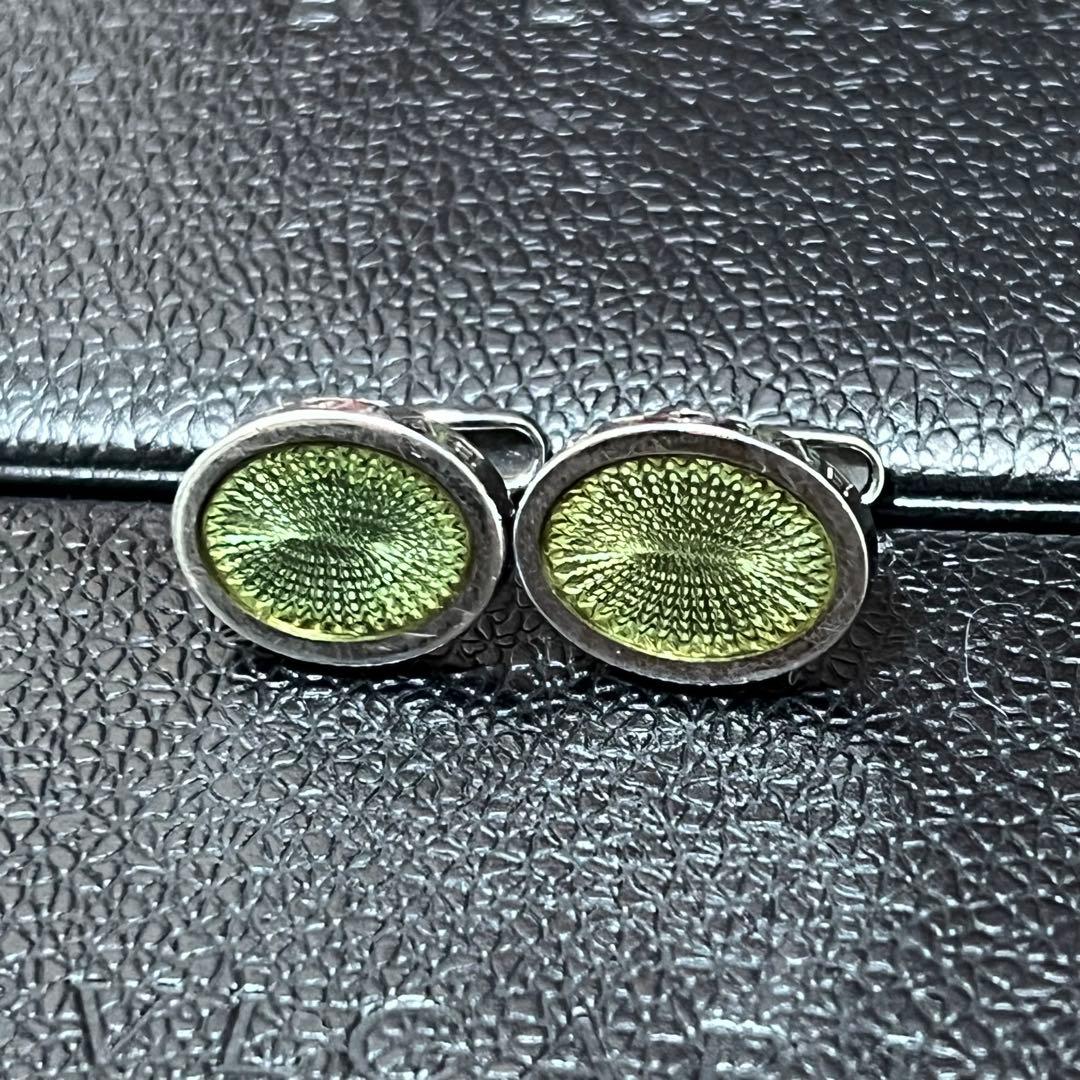 ブルガリ　カフス　ブランドロゴ　Ag925　シルバー メンズ　箱付き