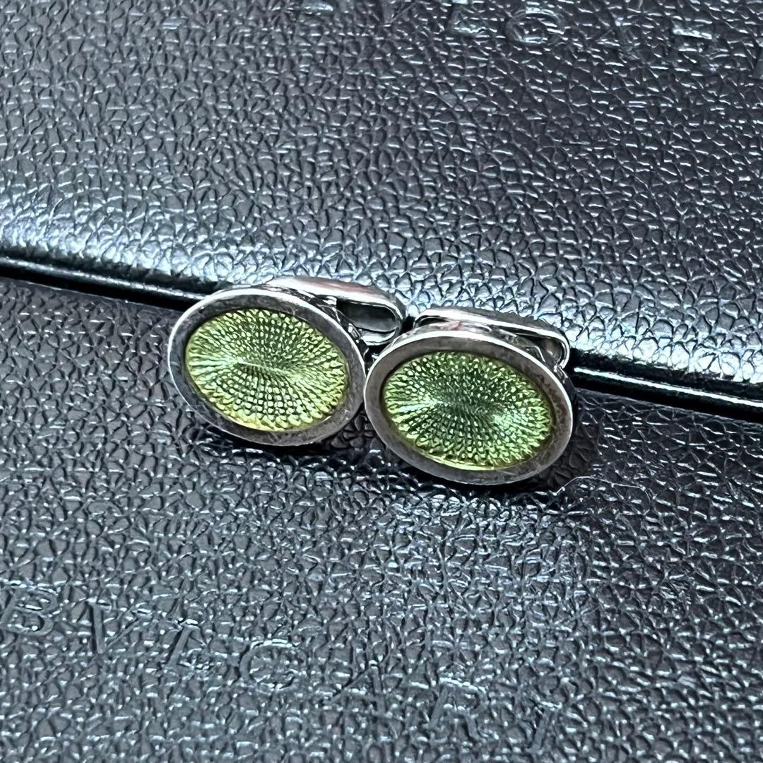 ブルガリ　カフス　ブランドロゴ　Ag925　シルバー メンズ　箱付き