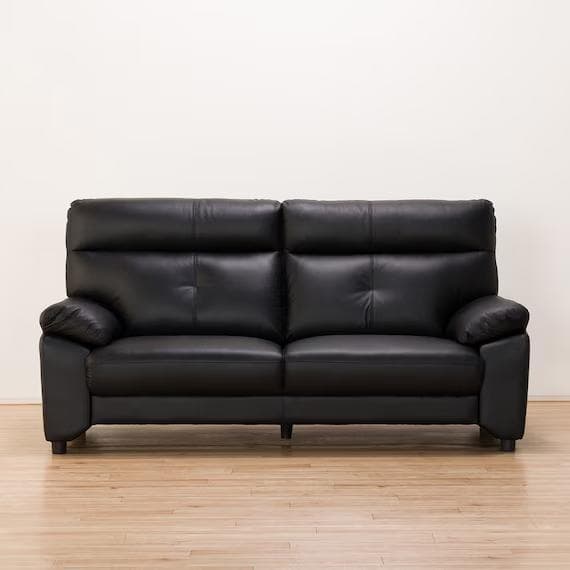 【ぬ様の専用】ニトリ 黒 3人掛けソファ ルーチェ 商品コード：1145086