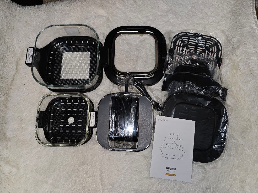 ノンフライヤー 4L＋1.5L 2点セット 大容量 2段同時調理 食洗機対応