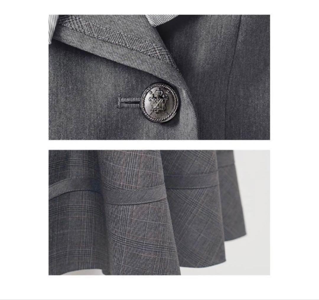 arisana フォーマルスーツ 卒業式　4点セット160 グレー