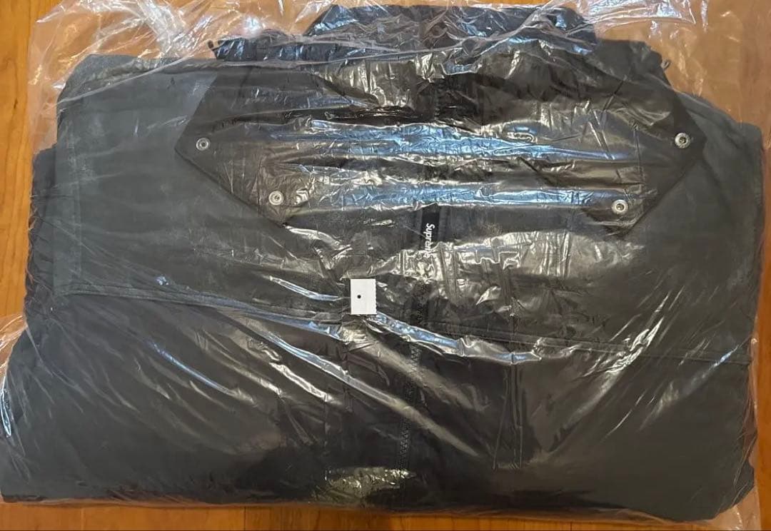 ジャケット・アウター Supreme Leather Yoke Puffer Jacket Black