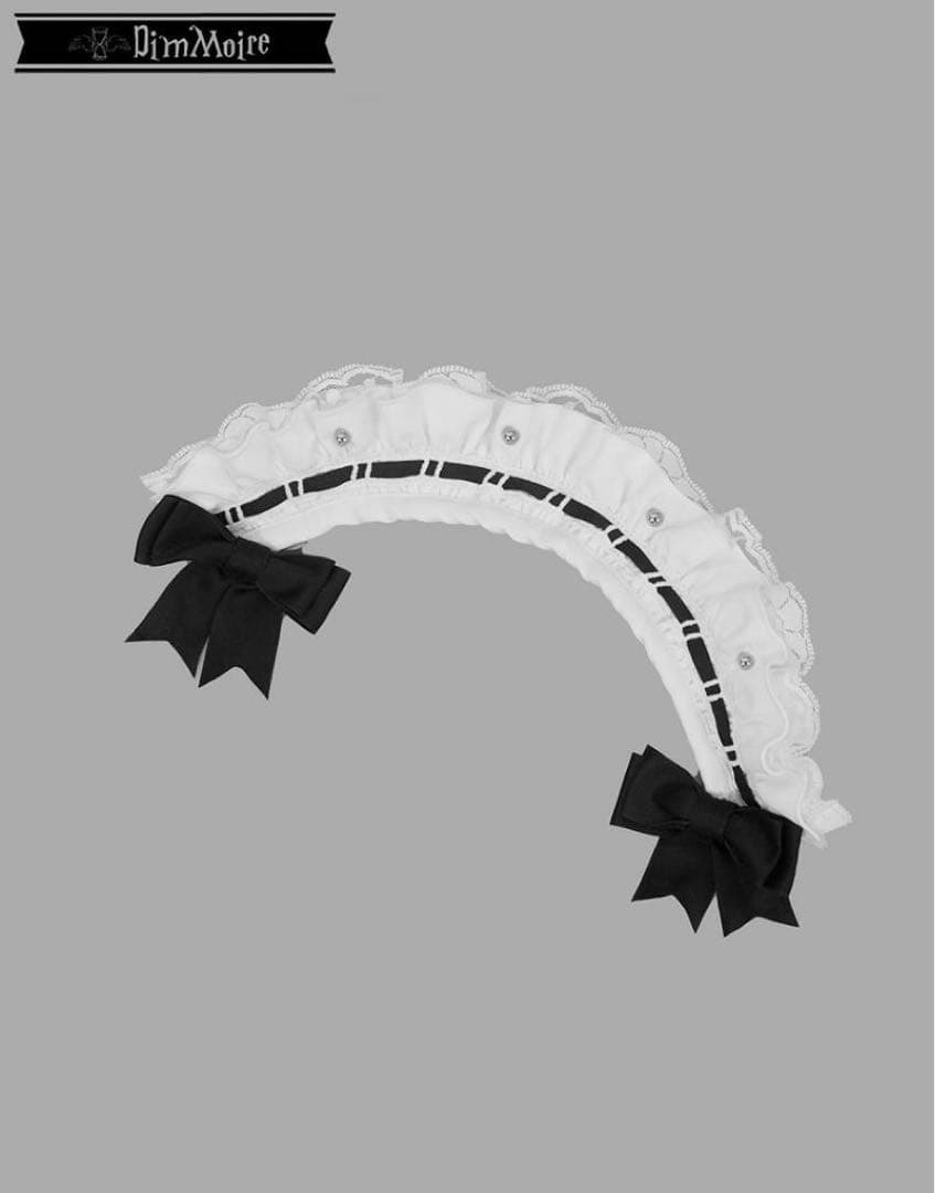 DimMoire【ディムモアール】メイドヘアアクセサリー/Black×White