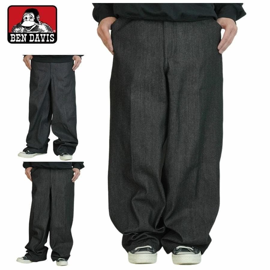 新品W34ベンデイビスbendavisゴリラカットインディゴデニムワークパンツ