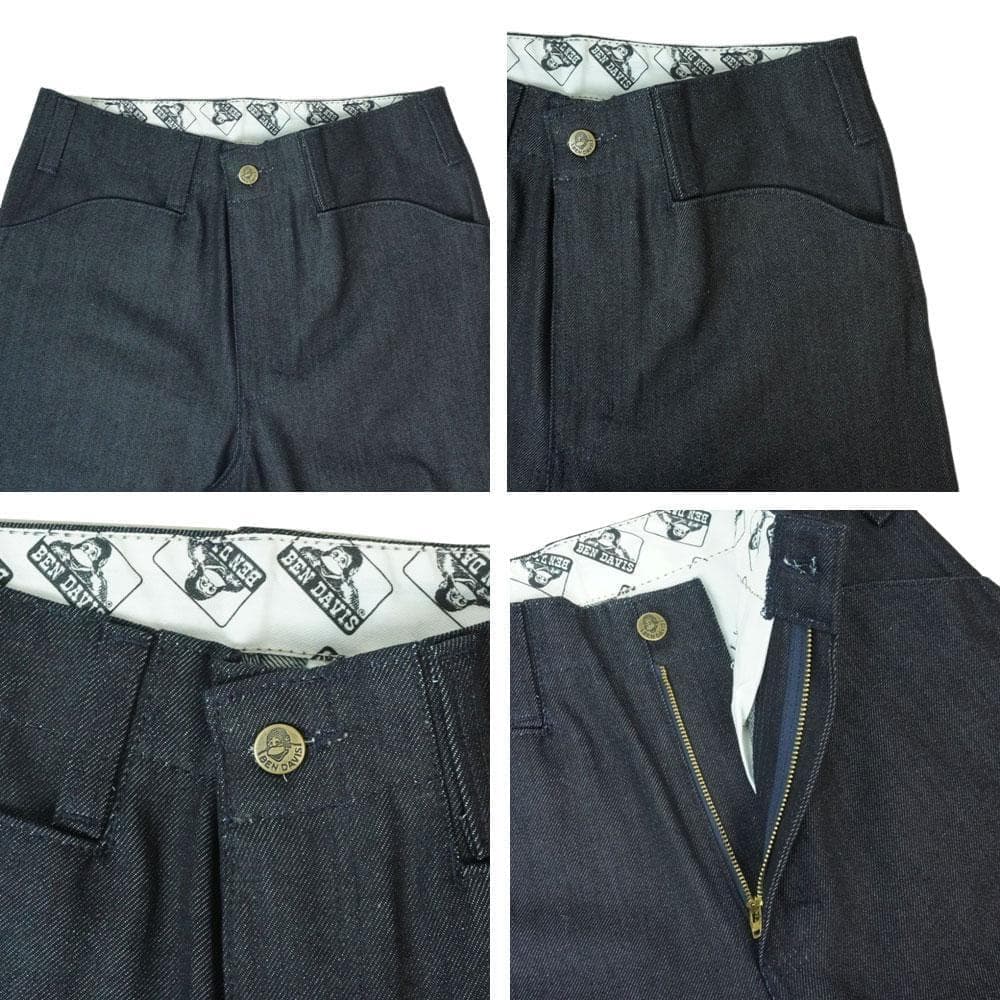 新品W34ベンデイビスbendavisゴリラカットインディゴデニムワークパンツ