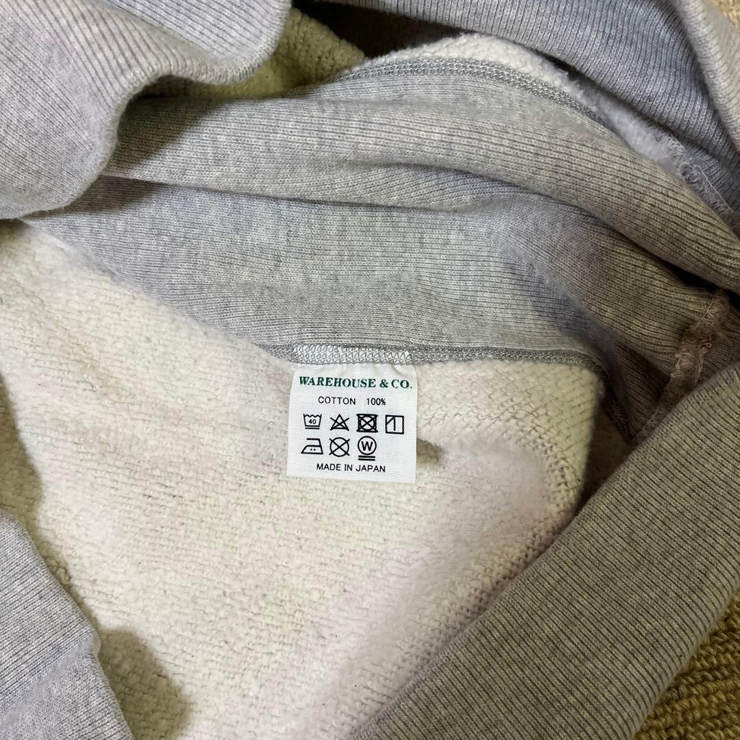 ウエアハウス　スウェット483 グレー　Lサイズ ワンウォッシュのみ