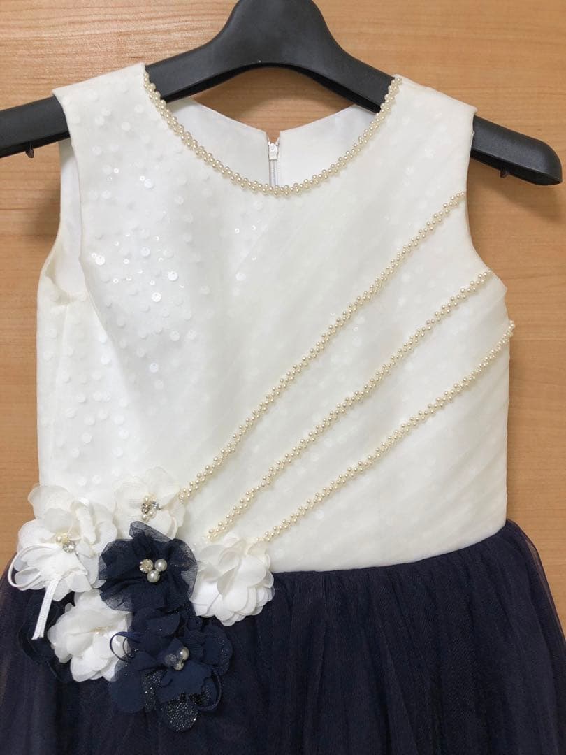 『限定セール中』ドレスコ ホワイトブルーパープルジュエリー　9号　発表会＆演奏会