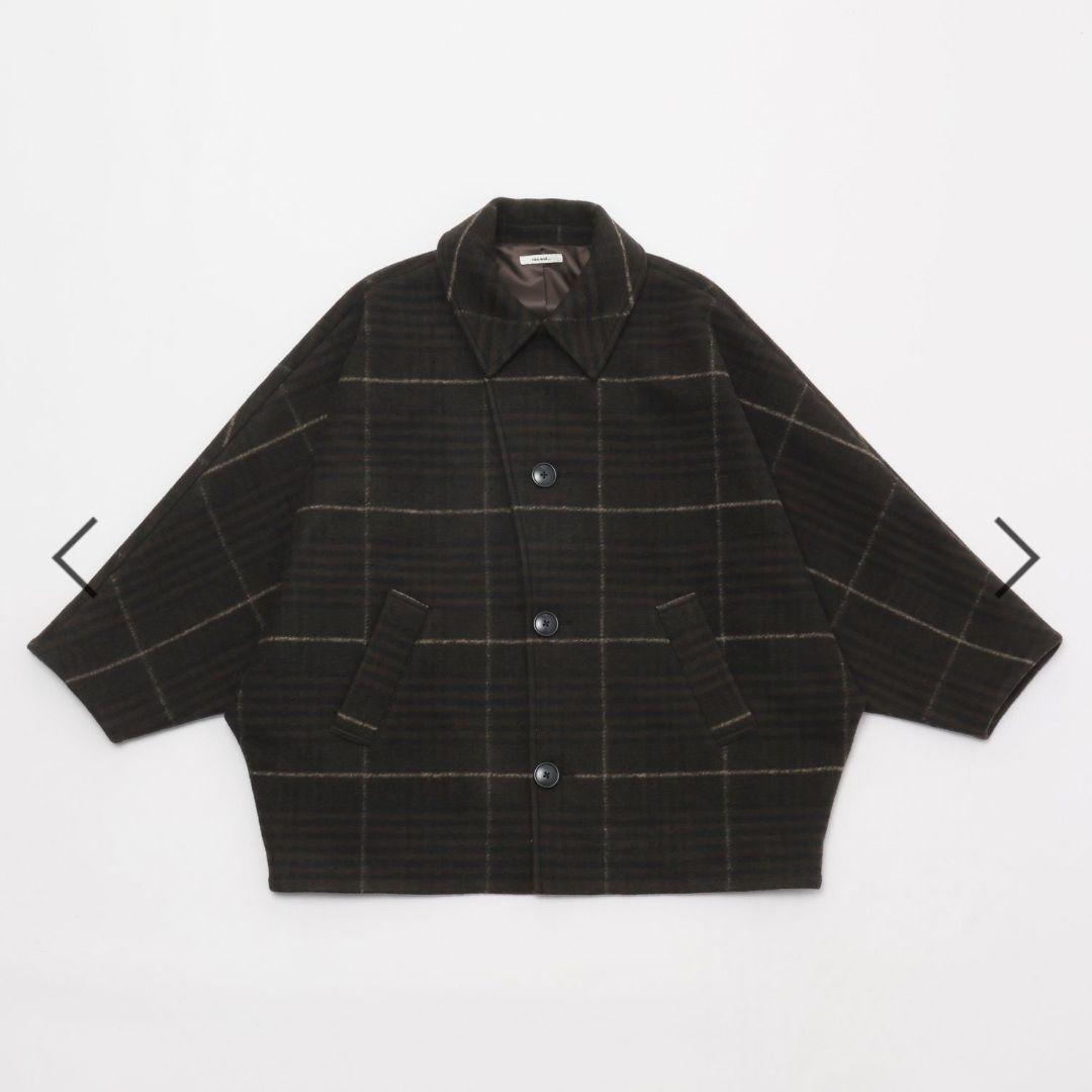 niko and… ライトモッサドルマンジャケットコート　ブラウン