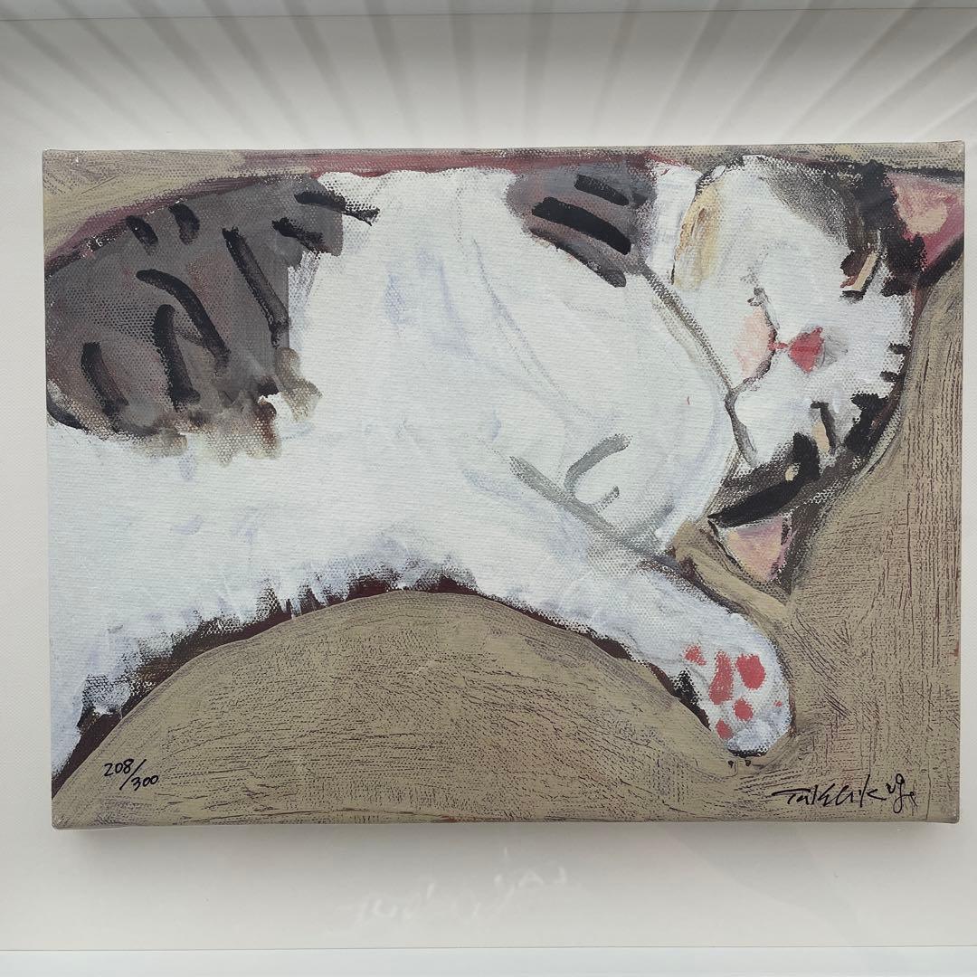 久下貴史作　猫の絵画　Alwaysいつものように