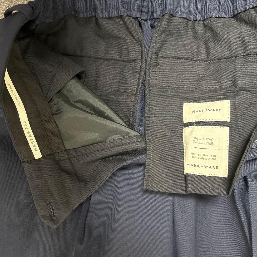 パンツ MARKAWARE PLEATEDTROUSERS SURVIVAL CLOTH