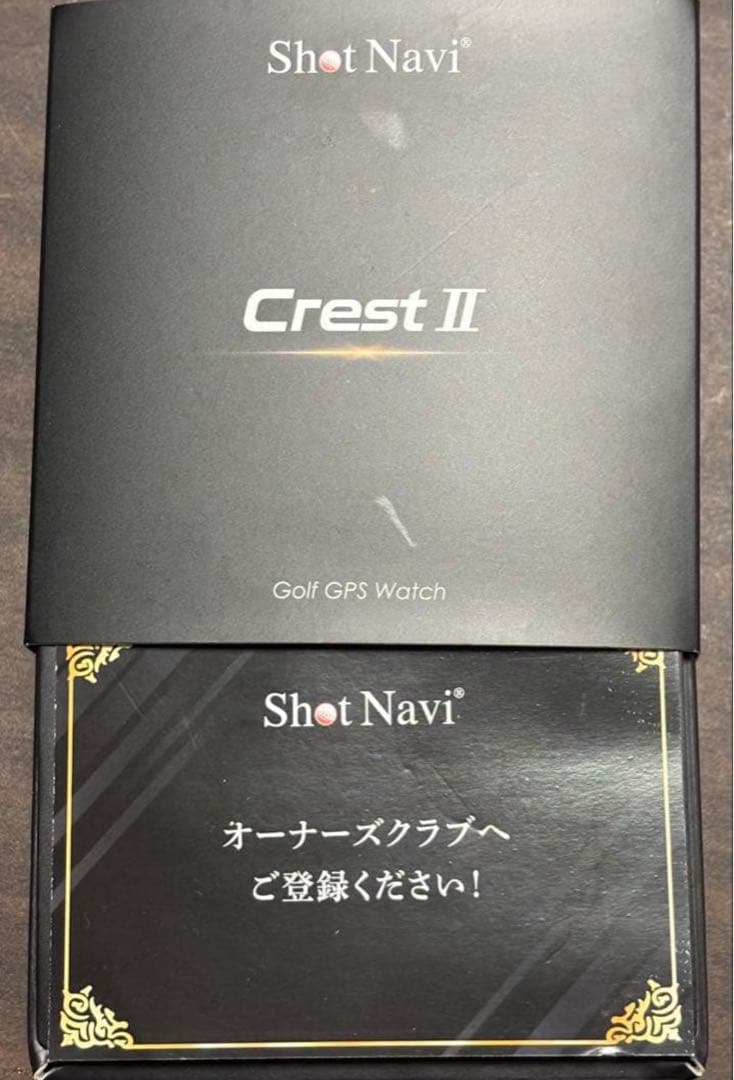 ショットナビ　クレストⅡ GPSゴルフナビ　距離計　ホワイト