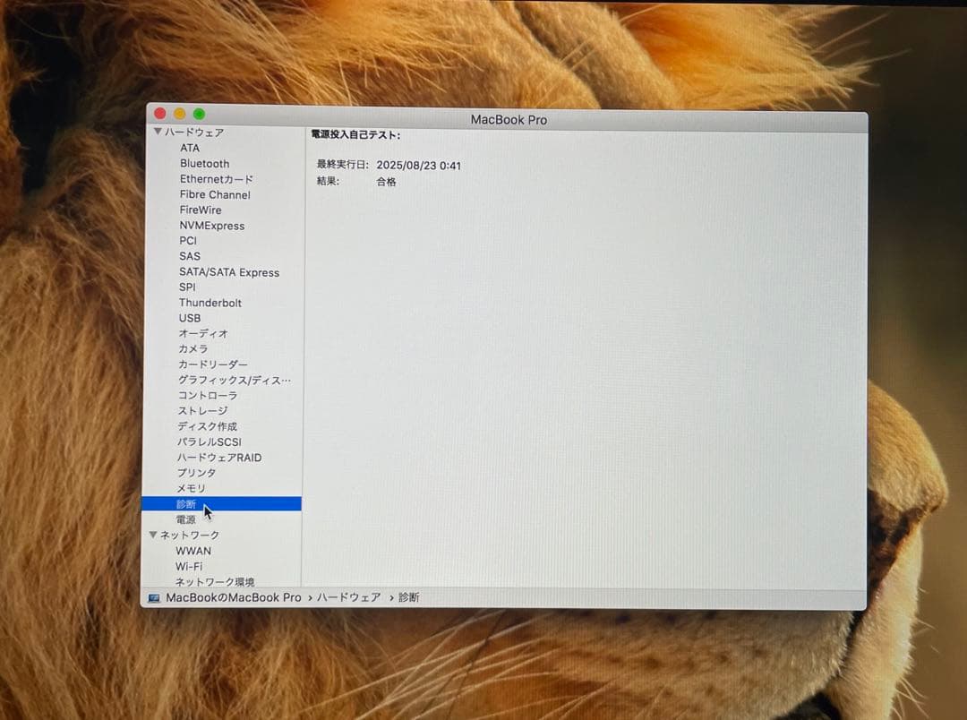 美品　MacBook Pro Retina 15インチ　バッテリー100%