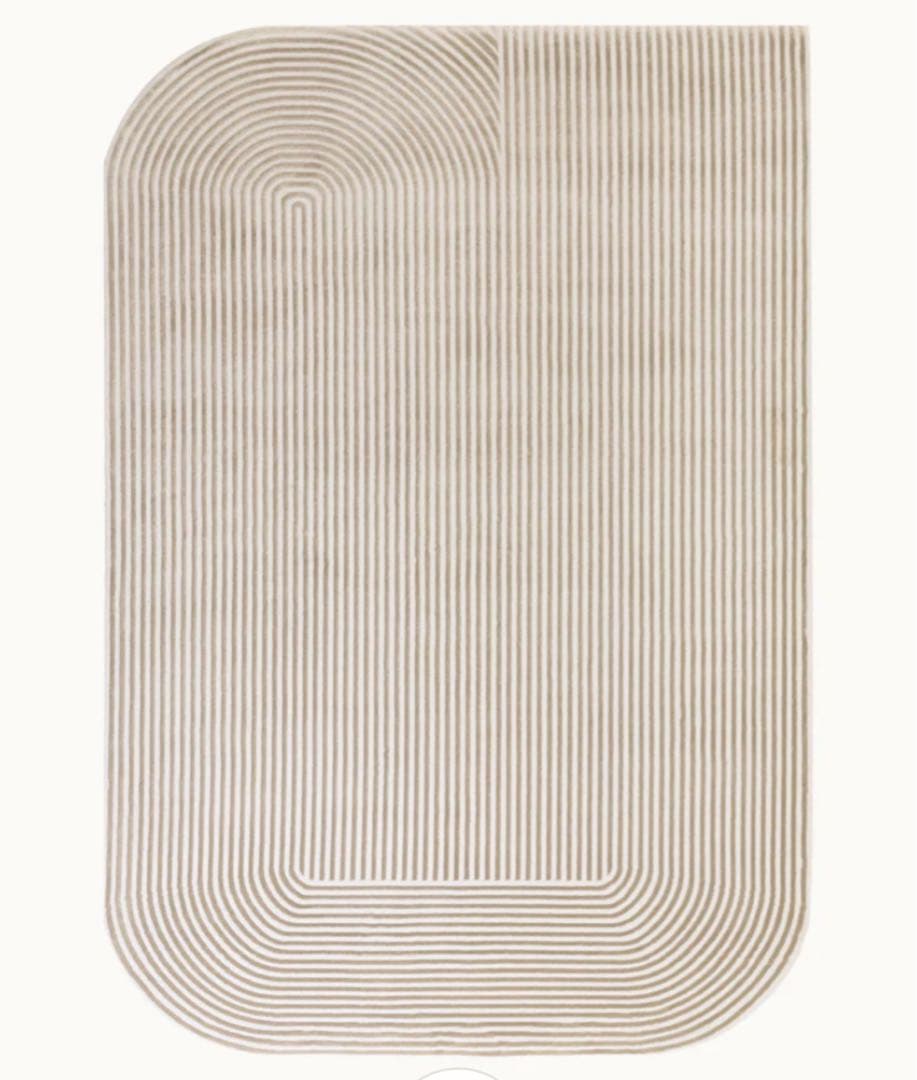 た*か様 【新品】rughaus ラグハウス / アイボリー ストライプ ラグ